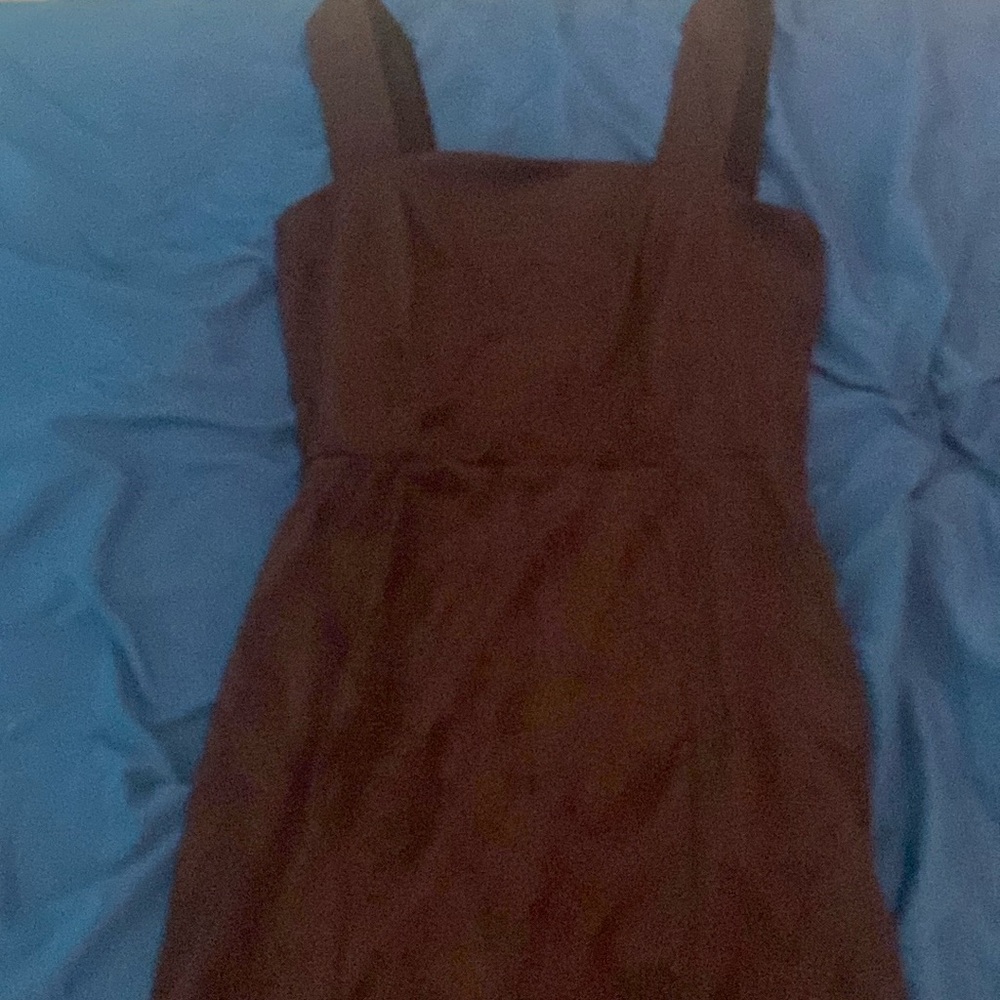 A plain black dress